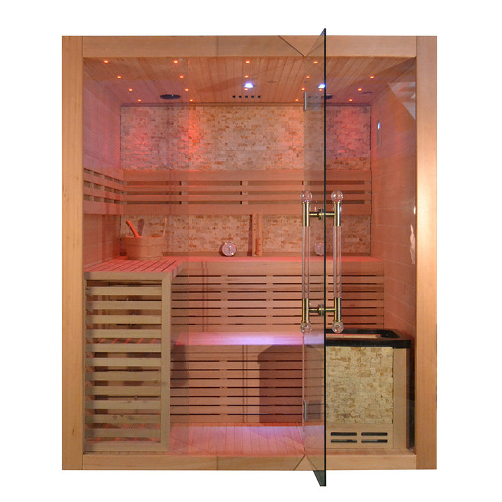 SAUNAONES™ Include Therapy Wood Traditional Steam Sauna Modern Relax 7