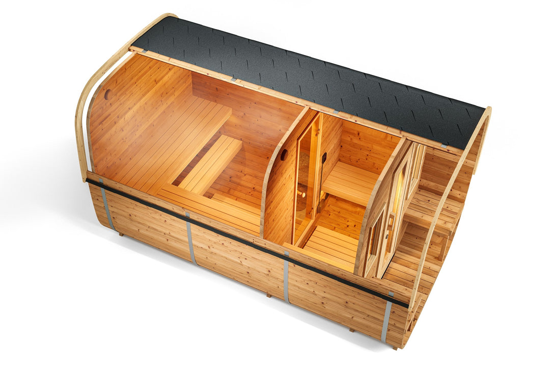 SAUNAONES™ Square Sauna Minimalist Refresh 9