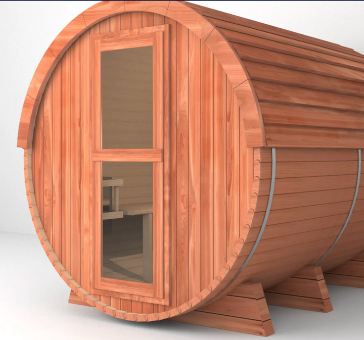 Price difference for customizing the Air 3 door glass style on the SAUNAONES™ Barrel Sauna Serenity Nature Air 4.