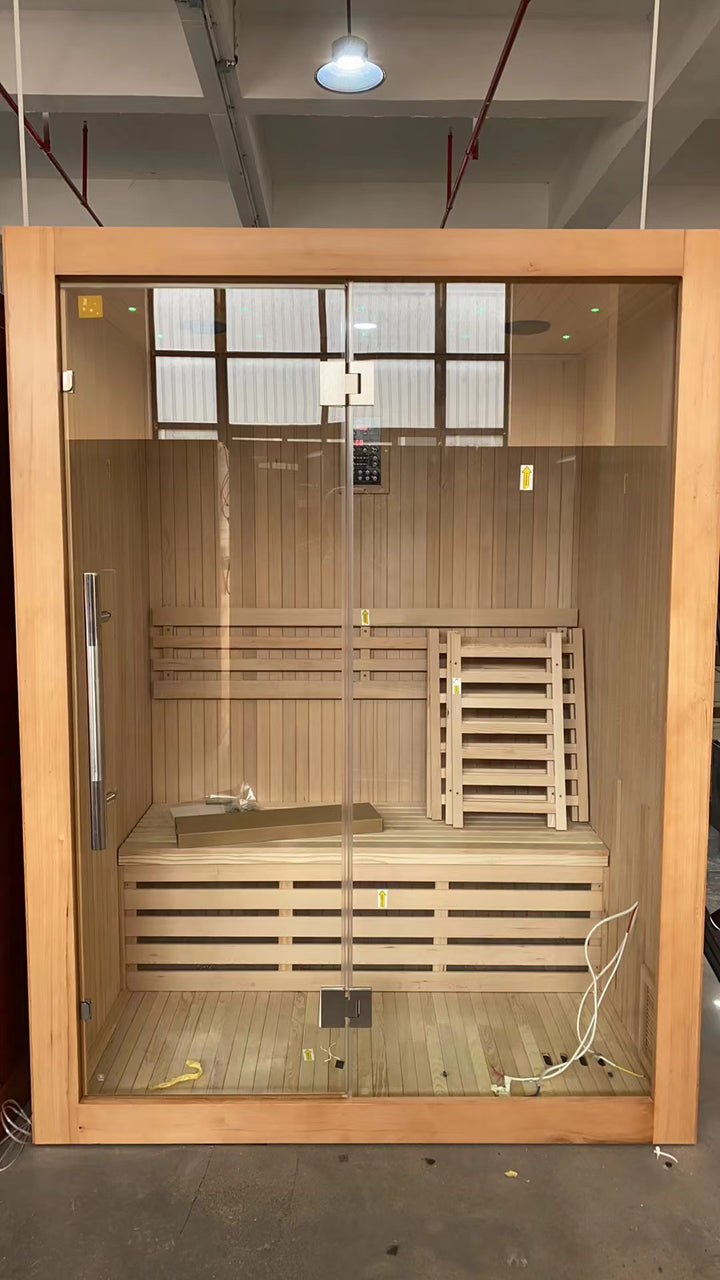 SAUNAONES™ 2 Person Traditional Steam Sauna Modern Relax 1-in stock(3-10 days delivery)