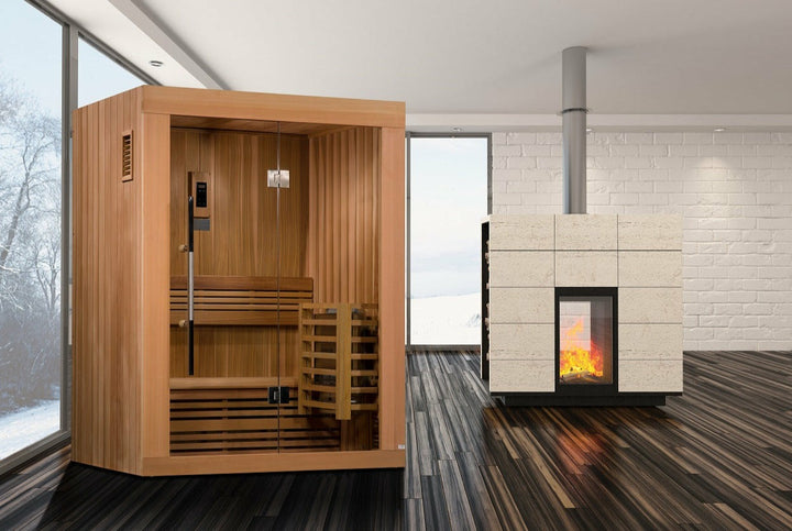 SAUNAONES™ 2 Person Traditional Steam Sauna Modern Relax 1-in stock(3-10 days delivery)