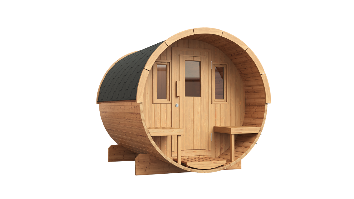 SAUNAONES Barrel Sauna Serenity Nature Air 1 – Saunaones